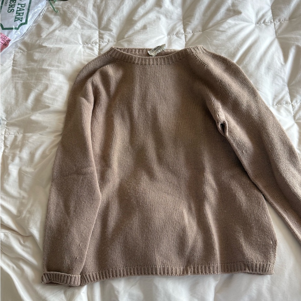 MaxMara Camel Knit Sweater